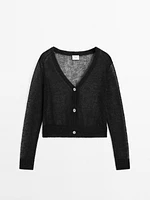 Short cutwork cardigan - Studio