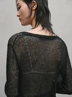 Short cutwork cardigan - Studio