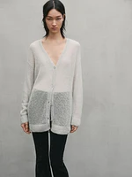 Long cutwork cardigan - Studio