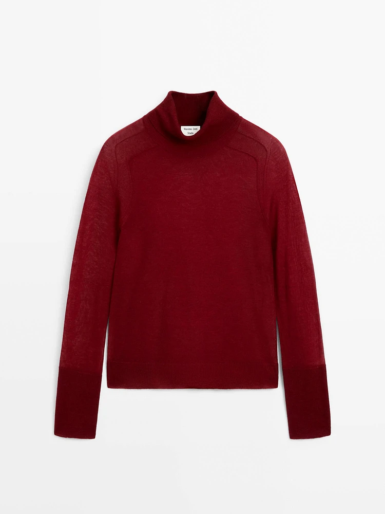 Cropped flowing knit sweater - Studio