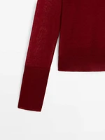 Cropped flowing knit sweater - Studio