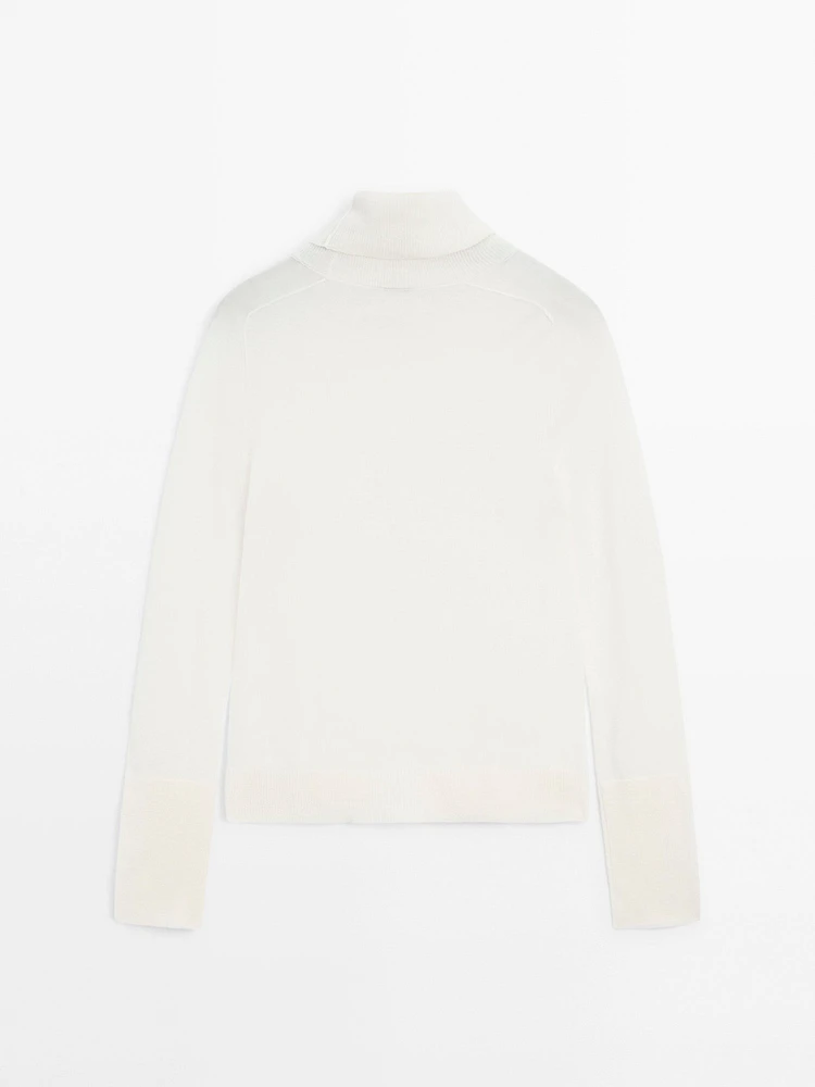 Cropped flowing knit sweater - Studio