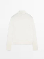 Cropped flowing knit sweater - Studio