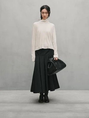 Cropped flowing knit sweater - Studio