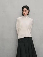 Cropped flowing knit sweater - Studio