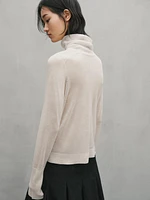 Cropped flowing knit sweater - Studio