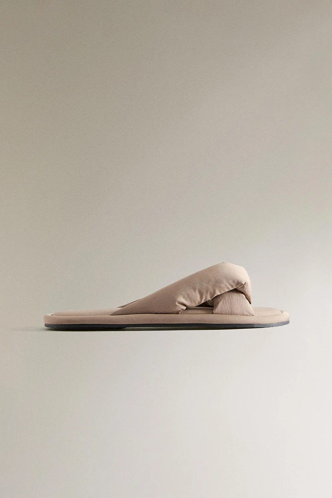 KNOTTED MULE SLIPPERS