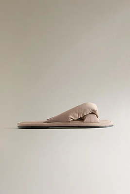 KNOTTED MULE SLIPPERS