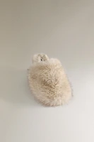 FAUX FUR MULE CLOG SLIPPERS