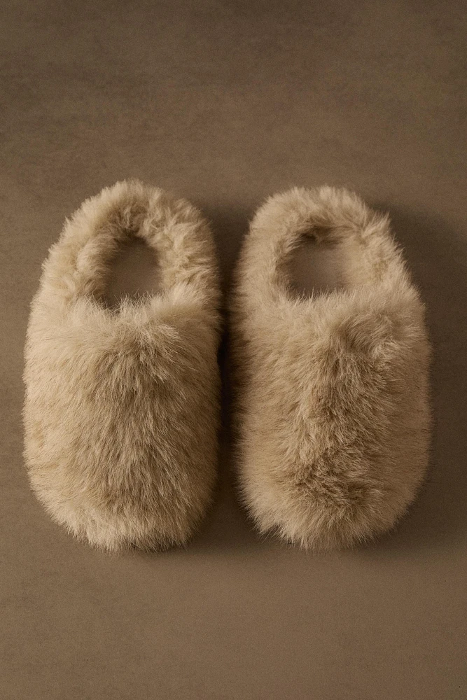 SOFT FAUX FUR LOAFERS