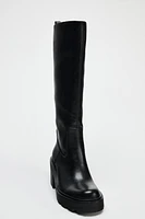 HEELED LUG SOLE BOOTS