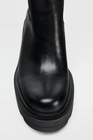 HEELED LUG SOLE BOOTS