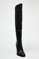 XL OVER THE KNEE HEELED BOOTS