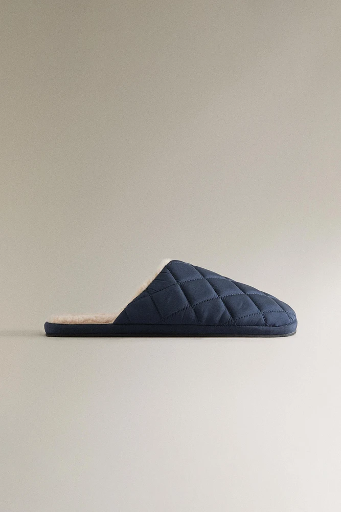 WARM QUILTED SLIPPERS