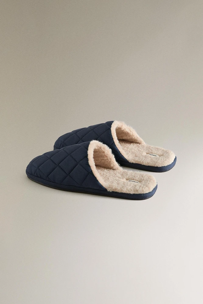 WARM QUILTED SLIPPERS