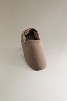 LINEN BABOUCHE SLIPPERS