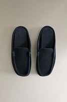 LEATHER MULE LOAFERS