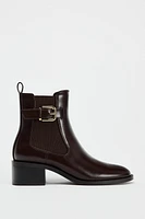 BUCKLED ANKLE BOOT