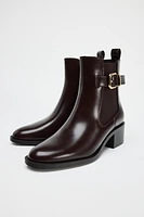 BUCKLED ANKLE BOOT