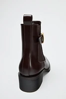 BUCKLED ANKLE BOOT