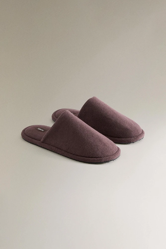 CHAUSSONS TISSU ÉPONGE SALLE DE BAINS