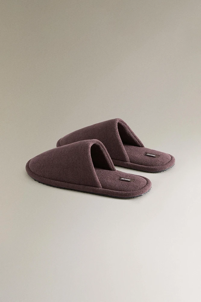 CHAUSSONS TISSU ÉPONGE SALLE DE BAINS
