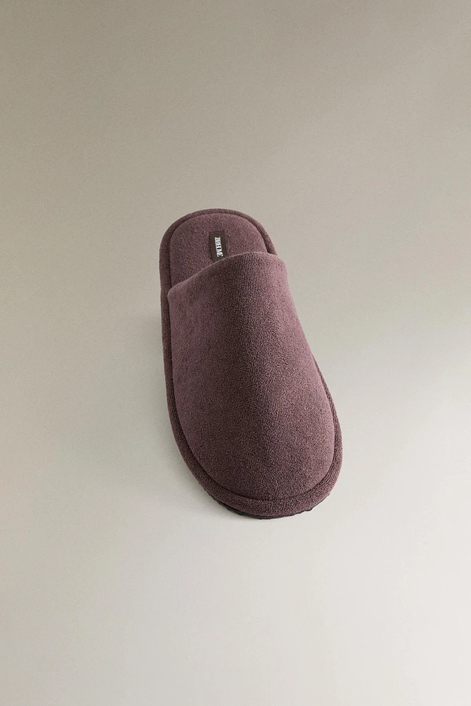 CHAUSSONS TISSU ÉPONGE SALLE DE BAINS