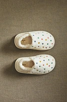 TERRYCLOTH STAR BATHROOM SLIPPERS