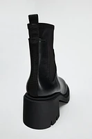 NEOPRENE EFFECT CHELSEA BOOTS