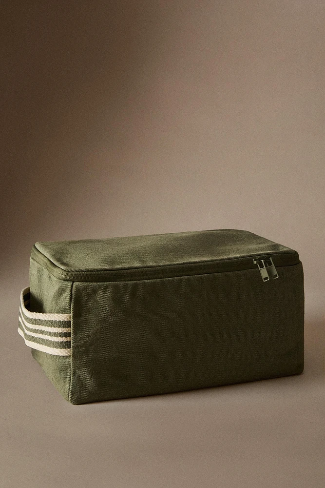 FABRIC MAKEUP BAG WITH HANDLE