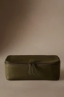 SMALL LEATHER TOILETRY BAG