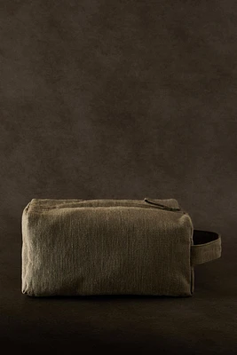 MEDIUM LINEN MAKEUP BAG