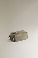 MEDIUM LINEN MAKEUP BAG