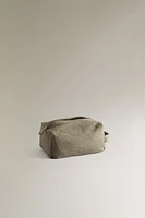 MEDIUM LINEN MAKEUP BAG