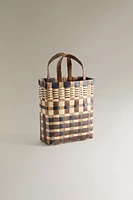 MINI SAC CABAS MULTICOLORE