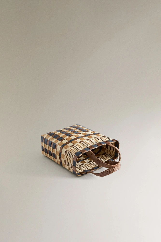 MINI SAC CABAS MULTICOLORE