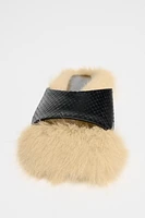 FAUX FUR LEATHER SANDALS LIMITED EDITION