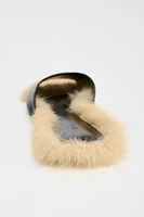 FAUX FUR LEATHER SANDALS LIMITED EDITION