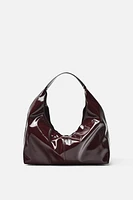 PATENT FINISH BUCKET BAG