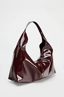 PATENT FINISH BUCKET BAG