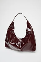 PATENT FINISH BUCKET BAG