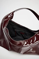 PATENT FINISH BUCKET BAG