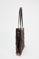 FRINGED LEATHER BAG