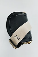 CONTRASTING TOPSTITCHING CROSSBODY BAG