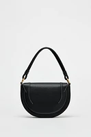 CONTRASTING TOPSTITCHING CROSSBODY BAG