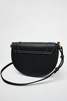 CONTRASTING TOPSTITCHING CROSSBODY BAG