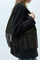 FRINGED SHOULDER BAG