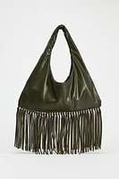 FRINGED SHOULDER BAG