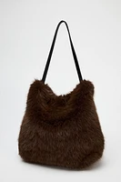 FAUX FUR MAXI BUCKET BAG LIMITED EDITION