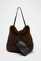 FAUX FUR MAXI BUCKET BAG LIMITED EDITION